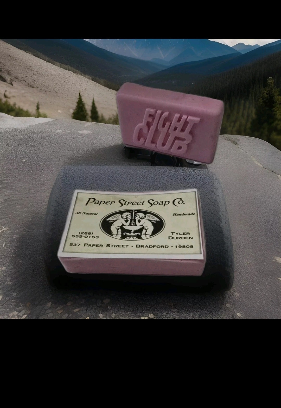 Gift Packed Fight Club Soap handmade cherry scented