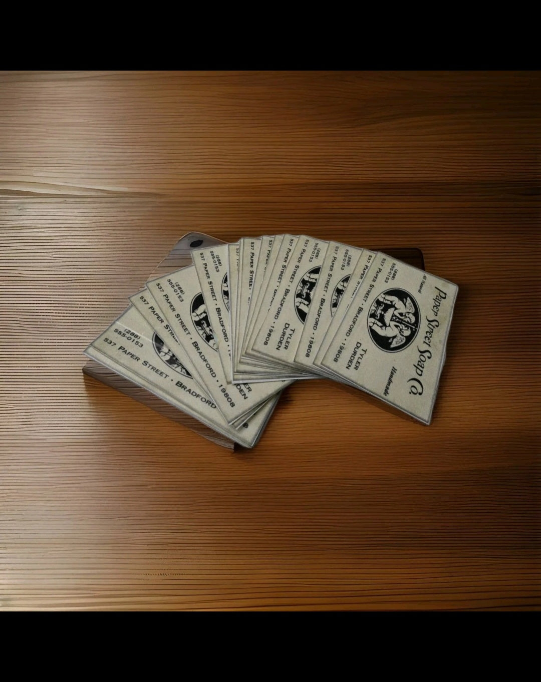 Replica business card from the movie fight club