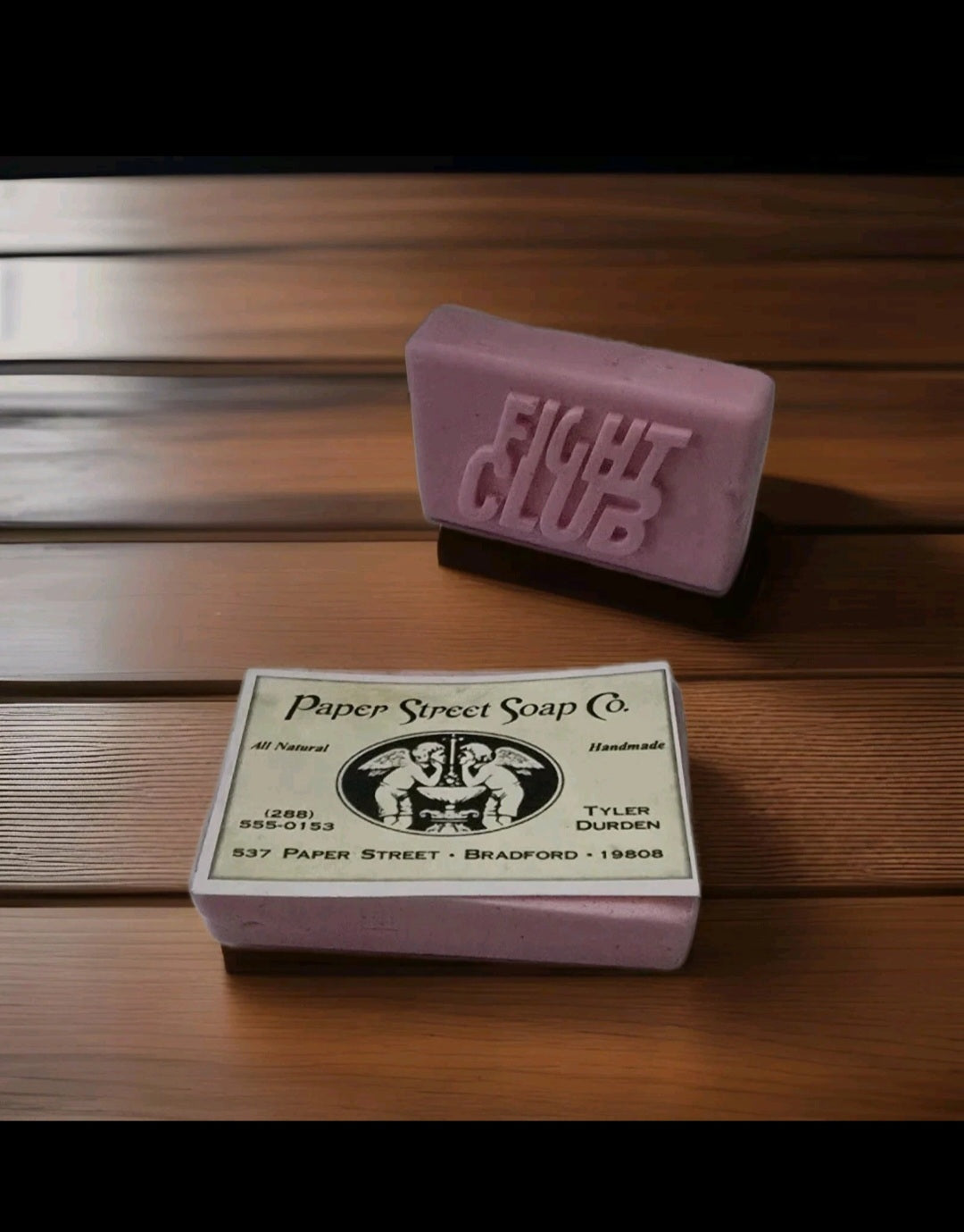Gift Packed Fight Club Soap handmade cherry scented